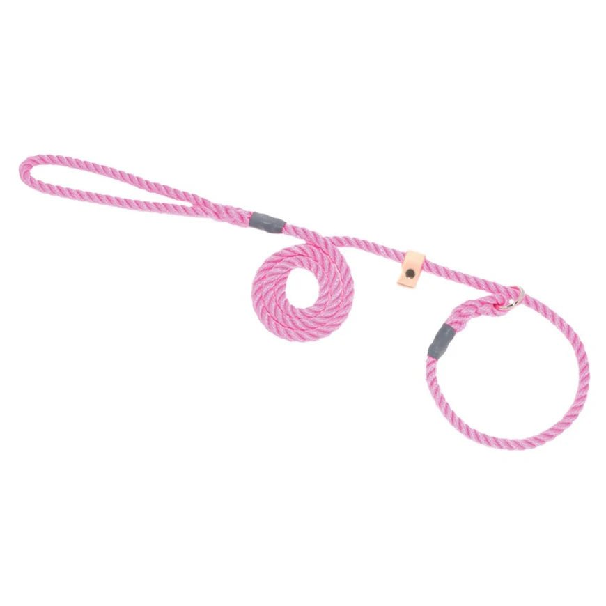Bisley Pink Rope Dog Lead 8mm - Hogan Outdoors - Bisley - Dog Lead