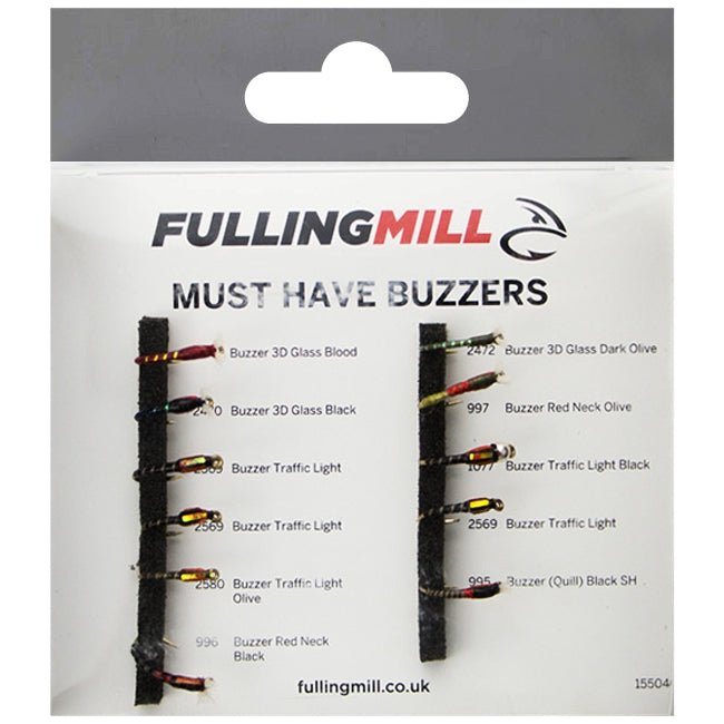 Fulling Mill Must Have Buzzers 11 Flies - Hogan Outdoors - Fulling Mill - Fly Fishing