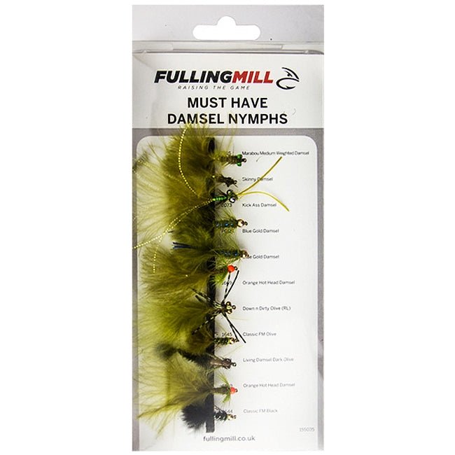 Fulling Mill Must Have Damsel Nymphs 11 Flies - Hogan Outdoors - Fulling Mill - Fly Fishing