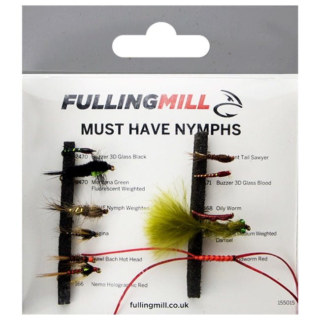 Fulling Mill Must Have Nymphs 11 Flies - Hogan Outdoors - Fulling Mill - Fly Fishing