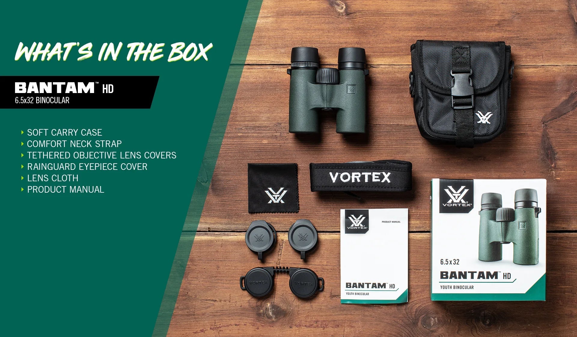Vortex Bantam HD 6.5x32 - Hogan Outdoors - Vortex - Binoculars