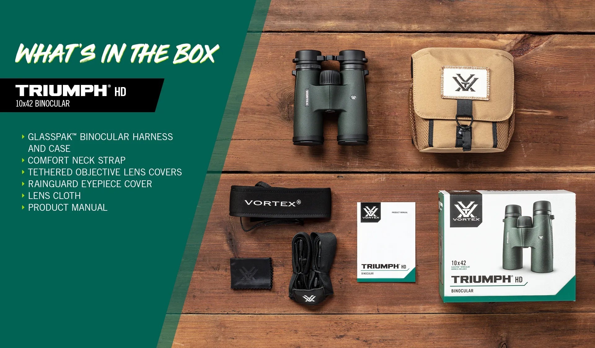 Vortex Triumph HD 10x42 - Hogan Outdoors - Vortex - Binoculars